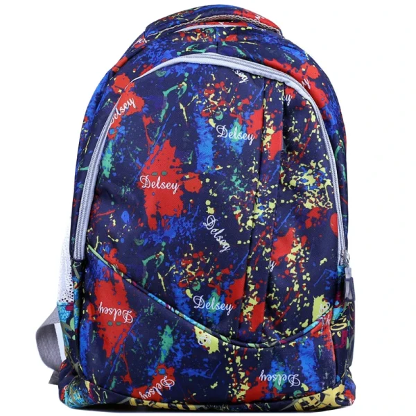 کوله مدرسه آبرنگی پارچه برزنت